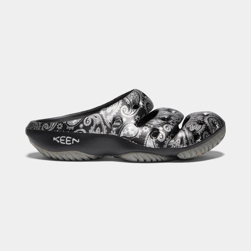 Cheap Keen Yogui Arts Mens Sandals Black/Silver (9831-EIKDJ)